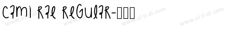 Cami Rae Regular字体转换